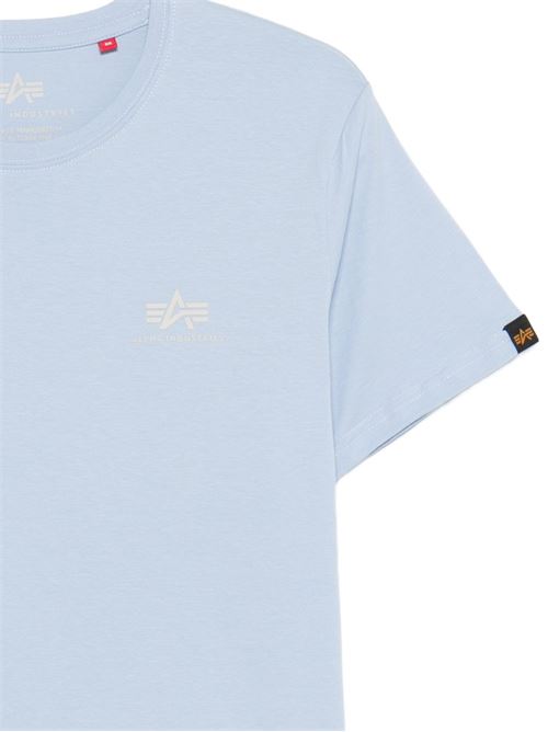 T-shirt uomo Alpha Industries celeste basic Alpha Industries | 18850540